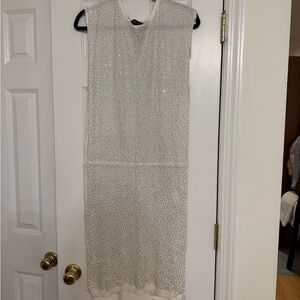 Wagoon Paris off white Studded Dress, Size M